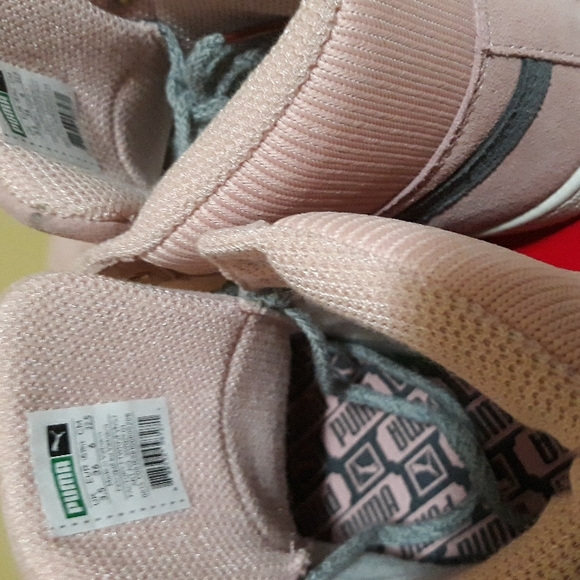 New! Vintage Girls Suede Puma Pink High Tops. NEW W/O tags. - Picture 7 of 8